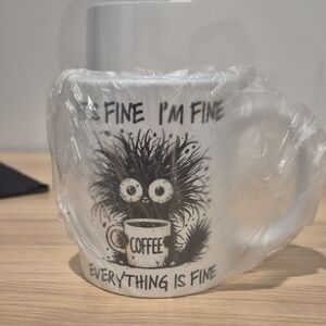 Funny Coffee Mug with Cartoon Design